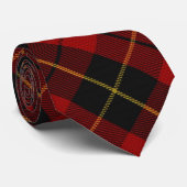 Steyer Presidential Wallace Tartan Scottish Pset Stropdas (Opgerold)