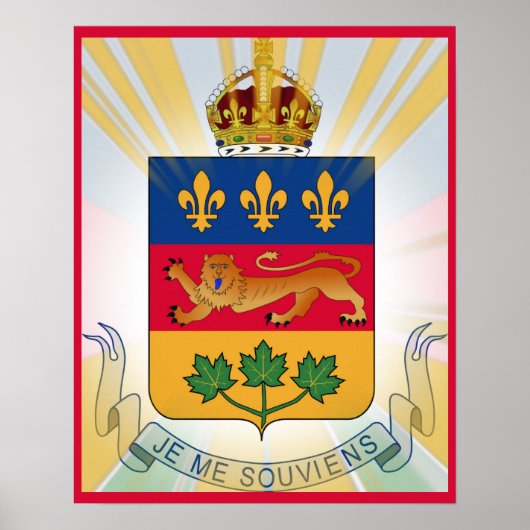 Steylide Quebec-laag van wapenPoster Poster (Voorkant)