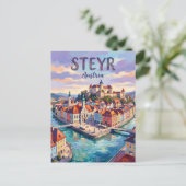 Steyr Oostenrijk Briefkaart (Staand voorkant)
