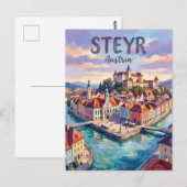 Steyr Oostenrijk Briefkaart (Voorkant / Achterkant)