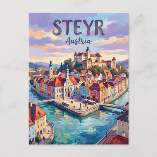 Steyr Oostenrijk Briefkaart (Voorkant)