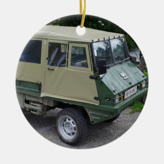 Steyr Puch Haflinger Keramisch Ornament (Voorkant)