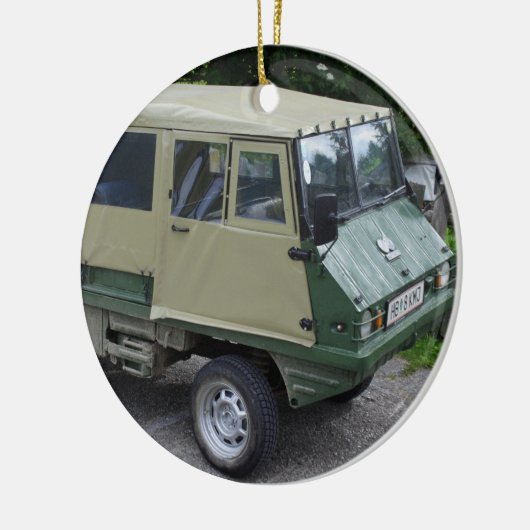 Steyr Puch Haflinger Keramisch Ornament (Links)