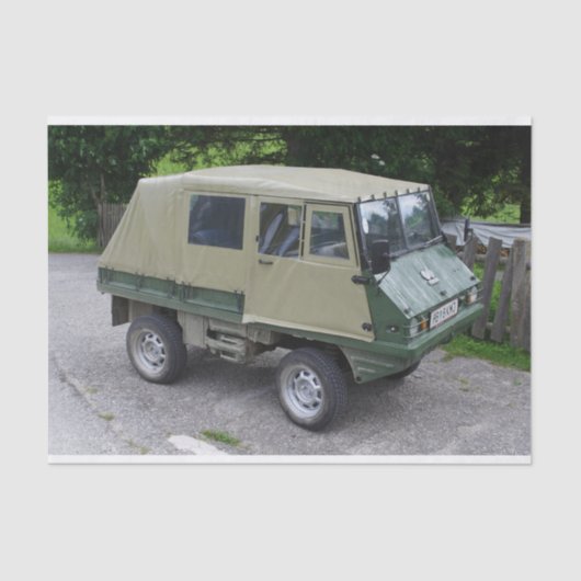 Steyr Puch Haflinger Tissuepapier (Voorkant)