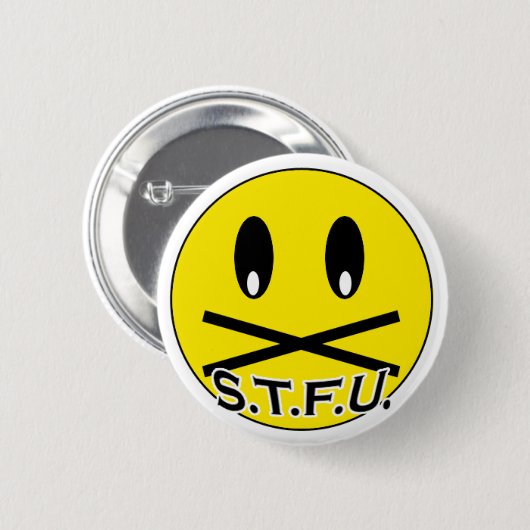 STFU-Button Ronde Button 5,7 Cm (Voorkant /achterkant)