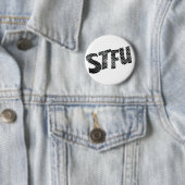 STFU funny badge Ronde Button 5,7 Cm (In situ)