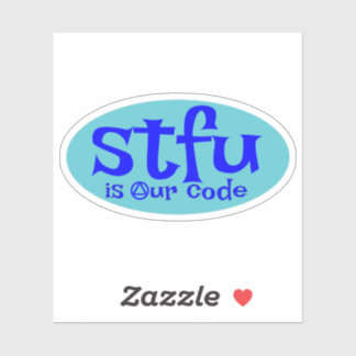 STFU is onze code sticker