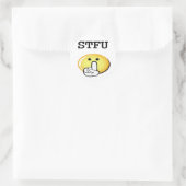 STFU RONDE STICKER (Tas)