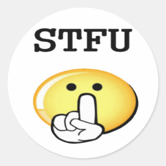 STFU RONDE STICKER