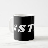 #STFU SARCASTIC WITTY PUN KOFFIEMOK (Voorkant links)