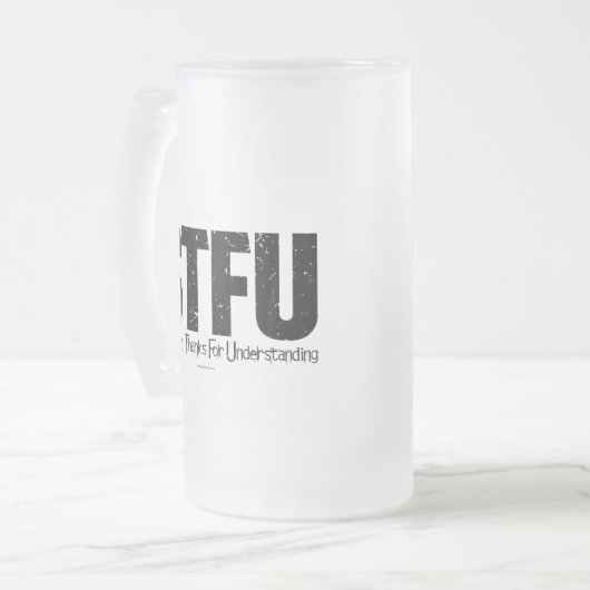 STFU: Seriously, Thanks For Understanding Matglas Bierpul (Voorkant links)