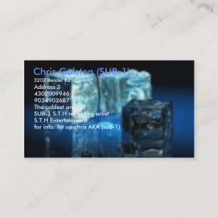 STH ENT-KAARTEN VISITEKAARTJE