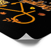 Sthetoscoop verpleegster Thanksgiving vrouwen vaka Poster (Hoek)