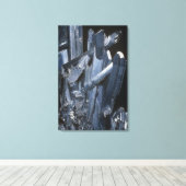 Stibnietkristallen Canvas Afdruk (Insitu (Houten vloer))