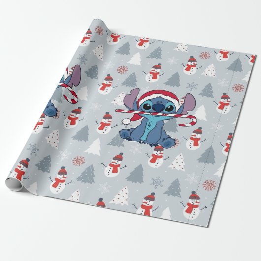 Stich wrapping paper cadeaupapier (Uitgerold)