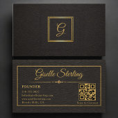 Stichters Monogram QR-code Visitekaartje