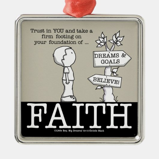 Stichting Faith Metalen Ornament (Voorkant)