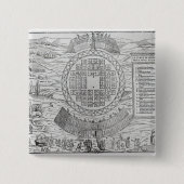 Stichting Hochelaga Vierkante Button 5,1 Cm (Voorkant)