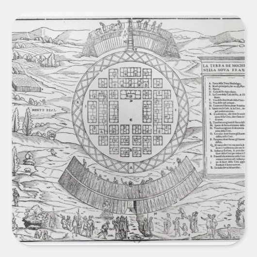 Stichting Hochelaga Vierkante Sticker (Voorkant)