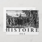 Stichting van Louis XIV, koning van Frankrijk Briefkaart (Voorkant / Achterkant)