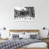 Stichting van Louis XIV, koning van Frankrijk Canvas Afdruk (Insitu (Slaapkamer))
