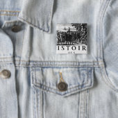 Stichting van Louis XIV, koning van Frankrijk Vierkante Button 5,1 Cm (In situ)