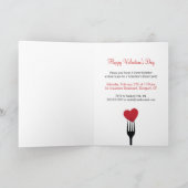 Stick A Fork in Mijn Hartuitnodiging en Kaart (Binnen)