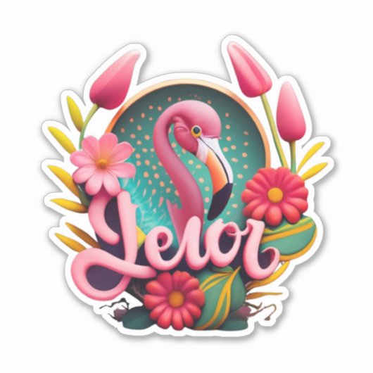 Stick and Shine met Flamingo Stickers (Voorkant)