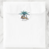 Stick Around Funny Cartoon Barnacle Sticker (Tas)