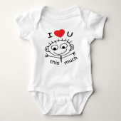 Stick Baby ik hou van je Romper (Voorkant)