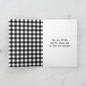 Stick Birthday Girl met Rode ballon Kaart (Binnen)