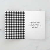 Stick Birthday Girl met Rode ballon Kaart (Binnen)