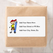 Stick Boy met potlood Etiket (Insitu)