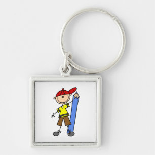 Stick Boy met potlood Sleutelhanger