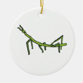Stick Bug Insect Keramisch Ornament (Voorkant)