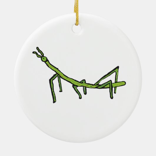Stick Bug Insect Keramisch Ornament (Achterkant)