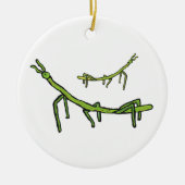 Stick Bug Insect Keramisch Ornament (Voorkant)