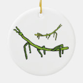 Stick Bug Insect Keramisch Ornament (Achterkant)