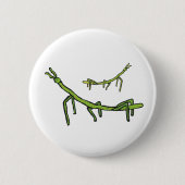 Stick Bug Insect Ronde Button 5,7 Cm (Voorkant)