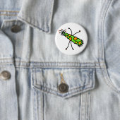 Stick Cartoon Germ Ronde Button 5,7 Cm (In situ)