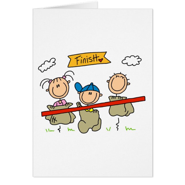 Stick Cijfer Sack Race (Voorkant)