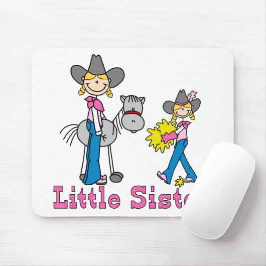 Stick Cowgirl Little Sister Muismat (Met muis)