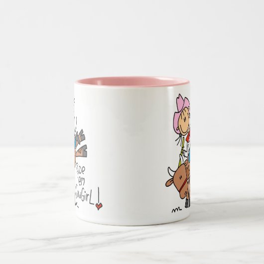 Stick Cowgirl Riding Bull Mok (Center)