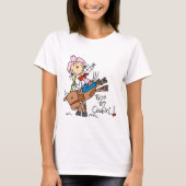 Stick Cowgirl Riding Bull Tshirts en Gifts (Voorkant)