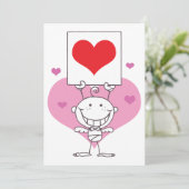 Stick Cupid Kaart (Staand voorkant)
