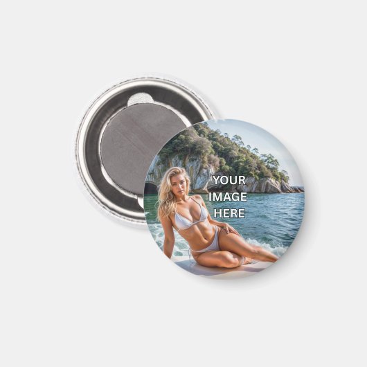 STICK! 🧲 Custom Magnets – Add Image or Text Magneet (Voorkant / Achterkant)