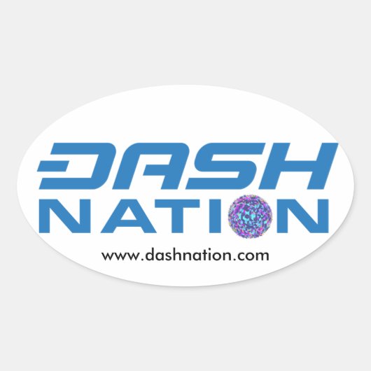 Stick DN1 Ovale Sticker (Voorkant)