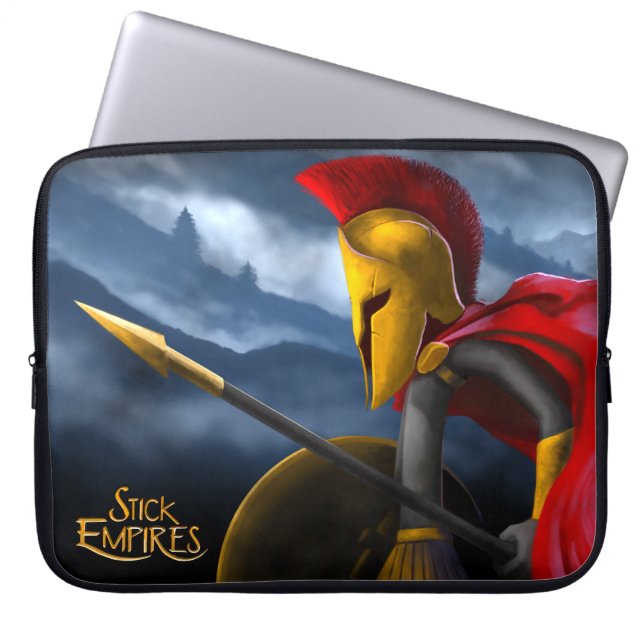 Stick Empires - Speartan Laptop Sleeve (Voorkant)
