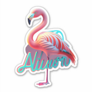 Stick en Opvallen Flamingo Stickers voor Decor