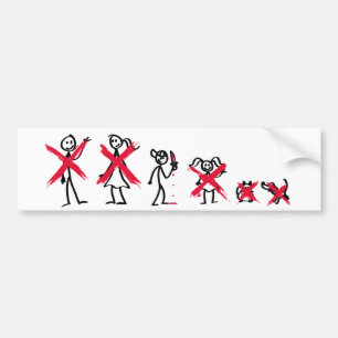 Stick Family - Bad Boy Bumpersticker